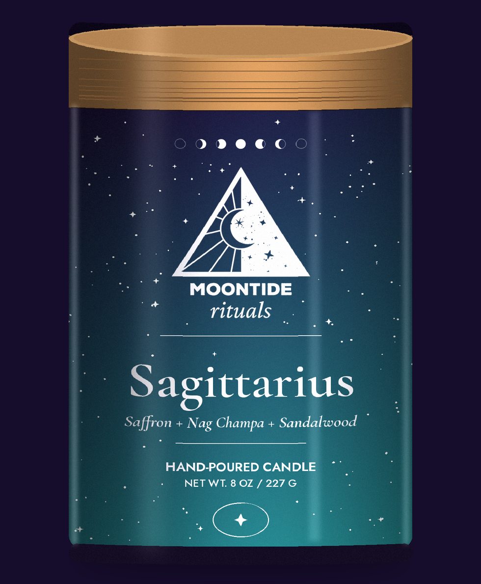 Sagittarius ritual candle