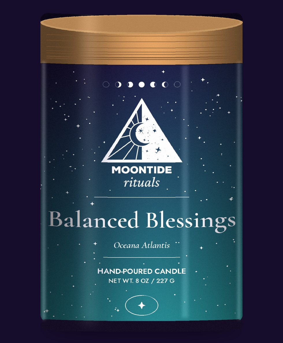 Balanced Blessings ritual candle