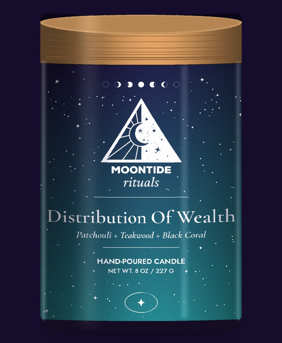 Distribution Of Wealth ritual candle