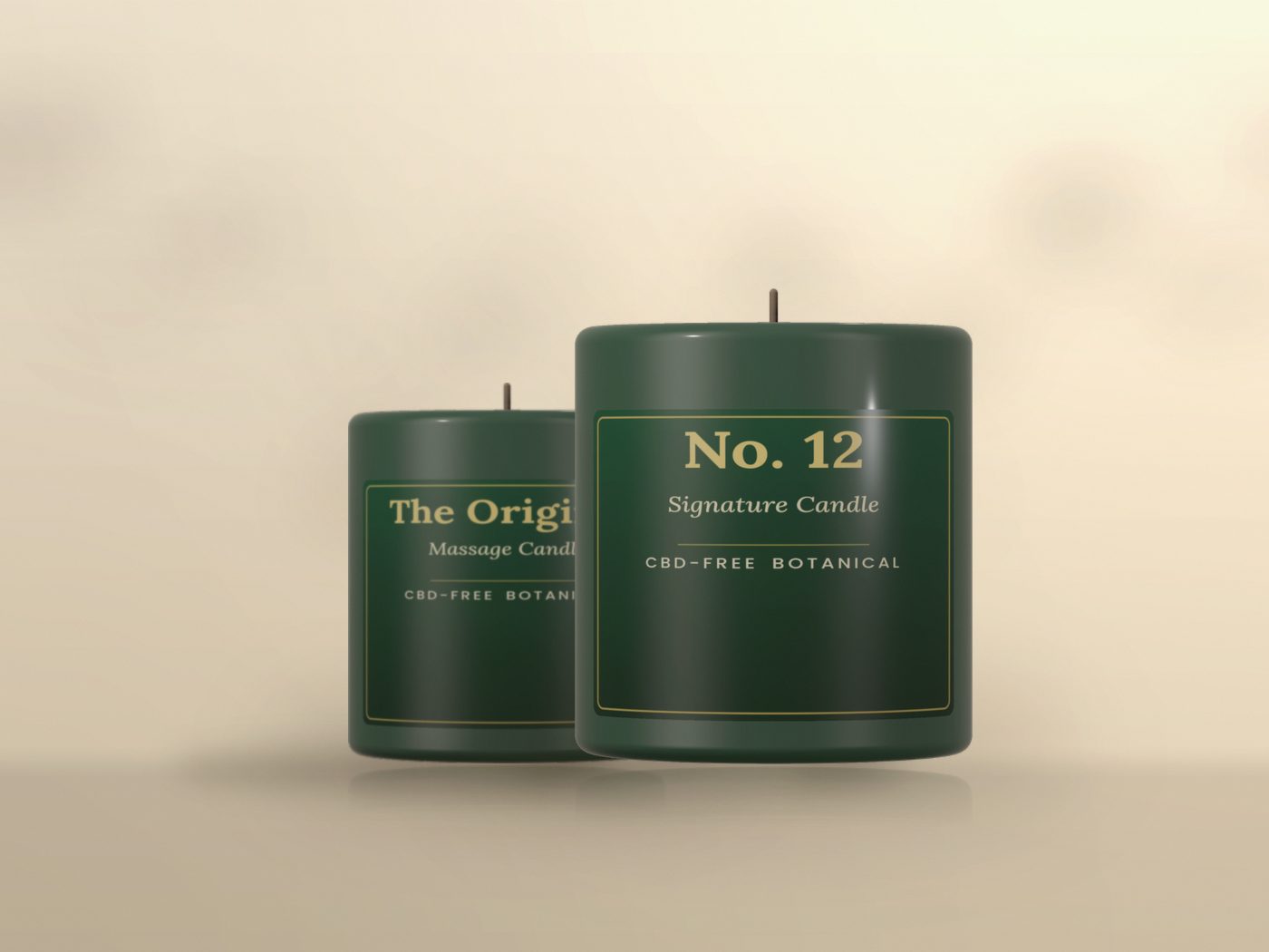 The Original massage candle and No. 12 signature candle